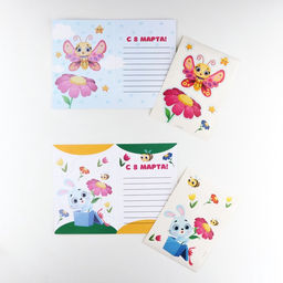 Набор для декорирования подарков из бумаги Праздник весны!