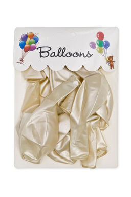 Шарики воздушные 12 дюймов (12 шт) SF-7835, айвори - Больше подарков фото 2