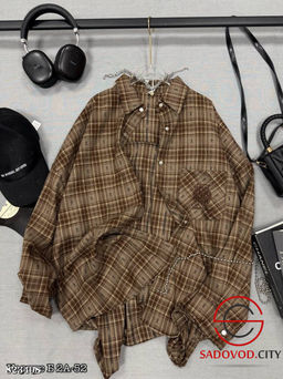 Рубашка в клетку женская