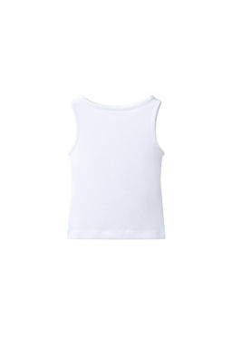 TOP LISO CON MODAL / Blanco - Zara фото 2