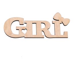 Декоративная табличка Girl