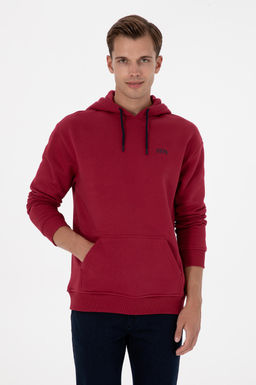 Erkek Koyu Frambuaz Basic Sweatshirt Sepette S_rpriz _ndirim