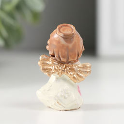 Цена за 4 шт. Фигурка полистоун «Ангел с цветочком», 2×2.5×4 см, МИКС