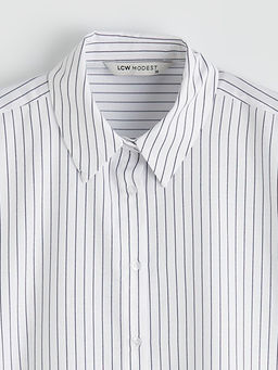 ?izgili Poplin Kad?n G?mlek