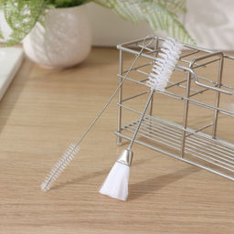 Ёршики для посуды Доляна, 2 шт.: 14.5×2.5 см, 17×0.5 см, белые