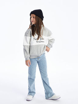 Basic ?spanyol Pa?a K?z ?ocuk Jean Pantolon