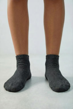 PACK CUATRO CALCETINES CORTOS LISOS / Gris - Zara фото 12