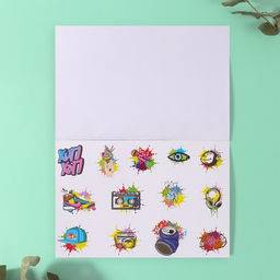 Наклейки в книжке «Опасно!», 3 фона, 20.7×14.2 см