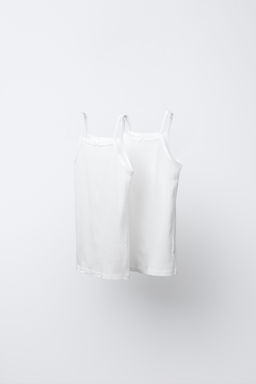 AGES 6-14/ 2-PACK OF VEST TOPS