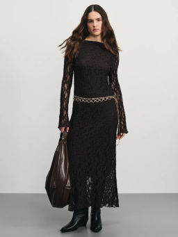 Платье миди из кружева / Zarina