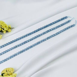 Бусины для украшений из Ангелита (65 бусин) 39 см