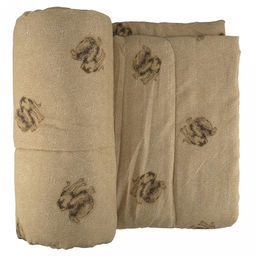 Одеяло 2-х спальное "Н" "Верблюд", универсальное/всесезонное, 172х205 см, наполнитель 300г/м2, термоскрепленная верблюжья шерсть (30%/70%п/э), чехол поплекс "Премиум" (п/э 100%) стеганое, упак "Компакт" пакет ПВХ, еврослот, д25х55см/1,2кг, "Домашняя