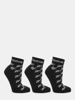 Мужские носки 3 шт. REEBOK ANKLE VECTOR SOCKS C 3P Артикул 4525098, черный