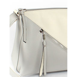 Сумка женская искусственная кожа ADEL-230/5в/ММ, 5отд. плеч/рем. серый св/беж св флотер 259053 - Adelia фото 4