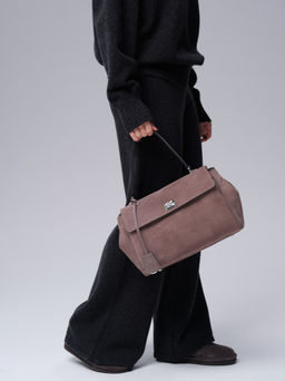 Замшевая сумка Nadi DBR 31356 капучино  фото 9