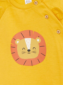 Bisiklet Yaka Bask?l? Uzun Kollu Erkek Bebek H?rka ve Pantolon - Waikiki фото 3