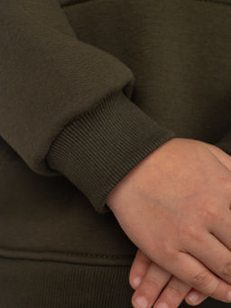 Костюм детский футер 3-х нитка начес пенье Бейби стайл ХАКИ 3 - Домтрик фото 3