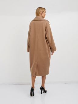 Пальто женское из полиэстера длины миди на пуговице - Glenfield фото 6