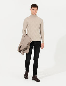 Siyah Slim Fit Jean Pantolon
