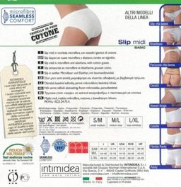 SLIP MIDI трусы- слип средняя пасадка INTIMIDEA