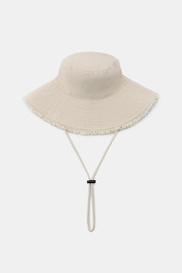 GORRO BUCKET ALGOD?N 100% / Crudo - Zara фото 4