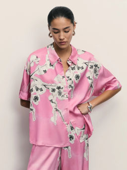 Блузка из вискозы с цветочным принтом / Zarina  фото 7