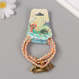 Браслет - талисман фэншуй «Косичка. Веник и совок», набор 5 шт., регулируемая длина