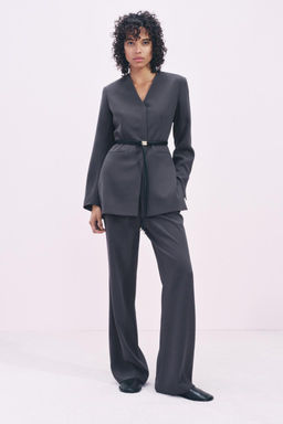 ZW COLLECTION BELTED BLAZER - Zara фото 10