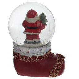 Фигурка декоративная "Дед Мороз/Снеговик" в стекл шаре, L5 W4,5 H7 см, 2в.