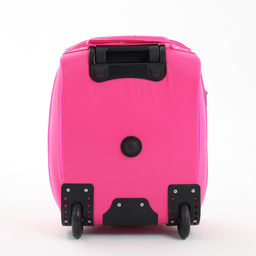 Чемодан на колёсах малый 16" на молнии, розовый