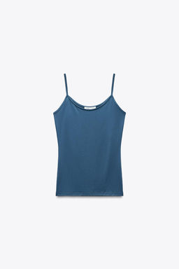 POLYAMIDE TOP WITH THIN STRAPS - Zara фото 33
