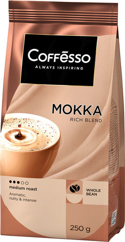 COFFESSO. Mokka (зерновой) 250 гр. мягкая упаковка
