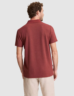 Nar Slim Fit _rme Dokulu Polo Yaka Ti__rt
