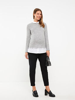 Kar?n Panelli D?z Hamile Pantolon