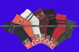 Цена за 12 пар. Зувей носки женские внутри махра с рисунком арт. 2531 36-41 (фактически 36-41) фото 10