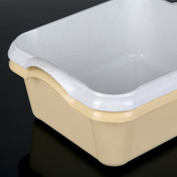 Таз квадратный, 10 л, 37×31×15.5 см, пластик, МИКС