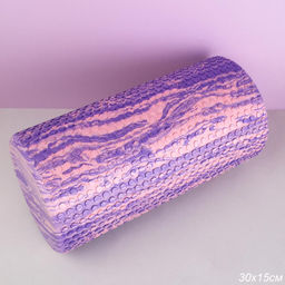 Ролик массажный спортивный Woohooo СELL 30x15/ фиолетово-розовый /уп10