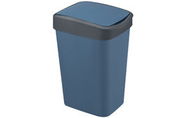 Ведро для мусора с подвижной крышкой 35 л 36*28*51 см Тандем синий/серый (843535) - Elan gallery фото 7