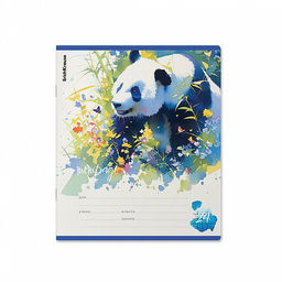 Цена за 10 шт. Тетрадь школьная ученическая ErichKrause Flower Panda, 24 листа, клетка (в плёнке по 10 шт.)_MIX-PACK  фото 3