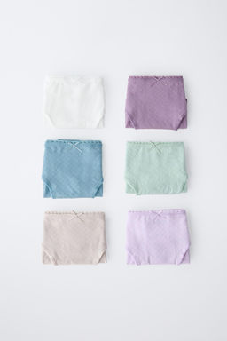 6-14 YEARS/ SIX-PACK OF STRUCTURED BRIEFS