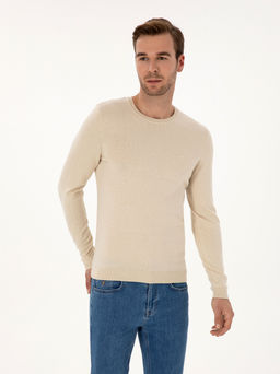 Bej Slim Fit Basic Kazak - Cacharel фото 3