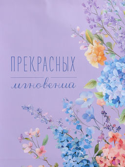 Пакет подарочный ламинированный «Прекрасных мгновений», 26×12×32 см