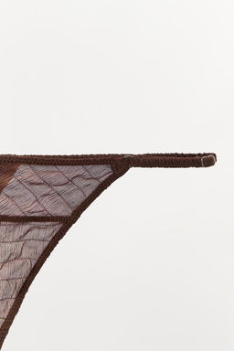 LIMITED EDITION TEXTURED SILK THONG - Zara фото 6