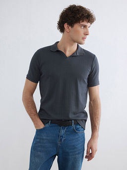 Polo Yaka Str?kt?rl? Erkek Ti??rt