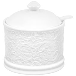 Сахарница 250 мл 9*9*10 см "Лоза", с ложкой