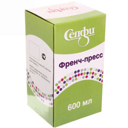 Френч-пресс 600 мл Селфи "Полоски"