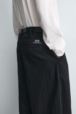 STRIPED BALLOON TROUSERS - Zara фото 5