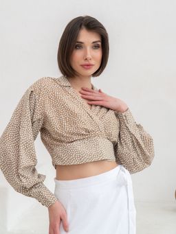 Блузка 222.030043/карамельный