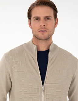 Kum Melanj Slim Fit Fermuarl_ Triko H_rka
