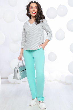 Костюм Линдси (грей/ментол) К5474 - Lt collection фото 7